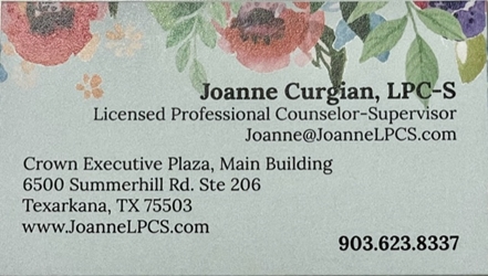 Client Portal Home for Joanne Curgian, LPC-S